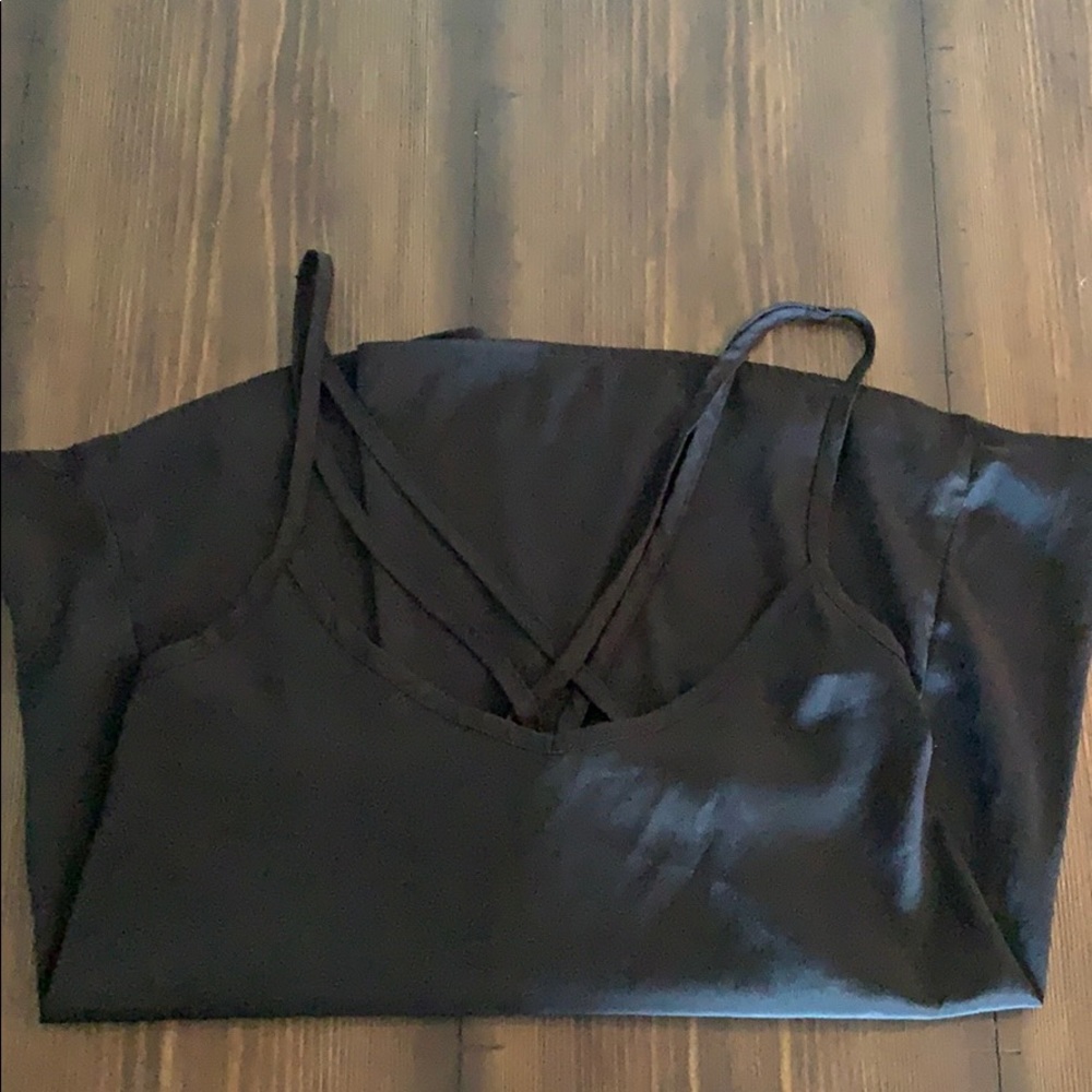 Black tank top
